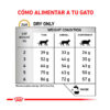 royal canin urinary tabla comida