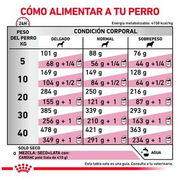 Royal Canin Cardiac Alimento Perro Patología Cardiaca
