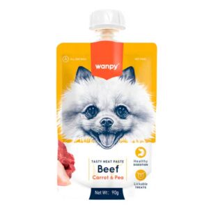 Wanpy Tasty Meat Carne, Zanahoria y Guisantes 90g