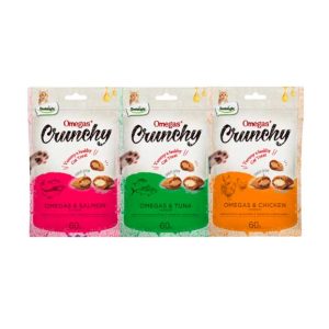 Dentalight Omegas Crunchy Gato Atún/Salmón/Pollo 60 g