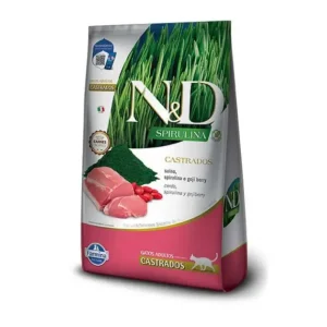 N&D Espirulina Cerdo para Gatos Castrados 1.5 kg