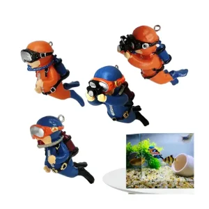 Figura Buzo Decoración Acuario 1 Unidad
