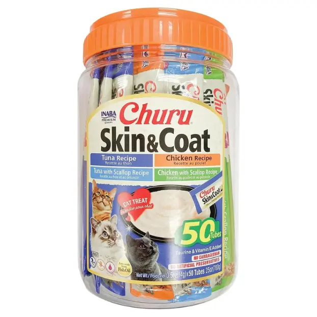 churu skin coat atun pollo