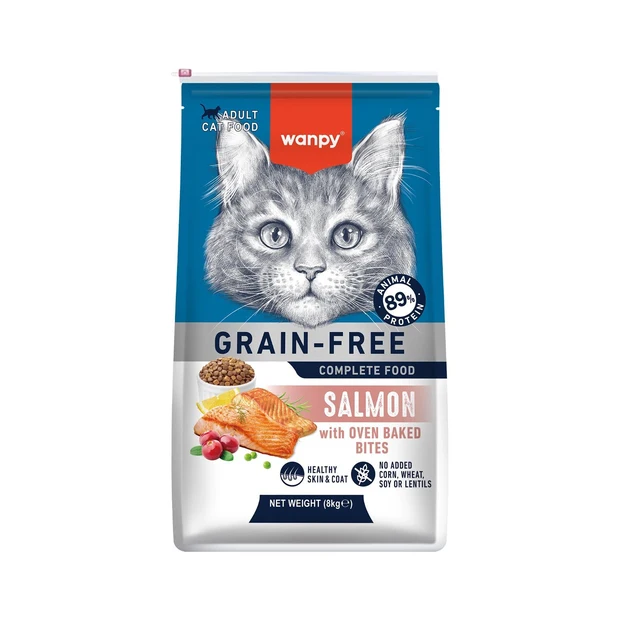 Wanpy Grain Free Alimento para Gatos Adultos — Salmón